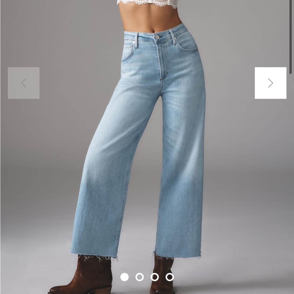 Citizens Of Humanity Light Wash Wide Leg Jeans